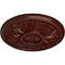 Ekena Millwork Edinburgh Ceiling Medallion (Fits Canopies up to 5 1/4"), 18"OD x 1 3/4"P, Brushed Mahogany CM18EDBMF - alternate 2